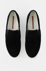 Prada Suede Slip On Sneaker