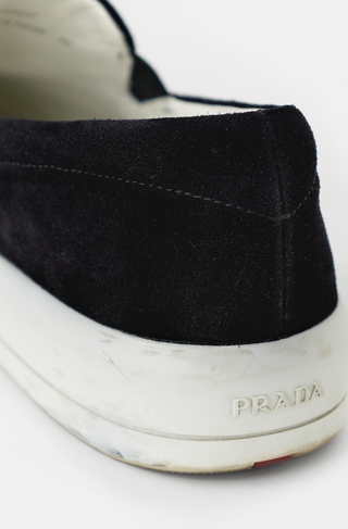 Prada Suede Slip On Sneaker
