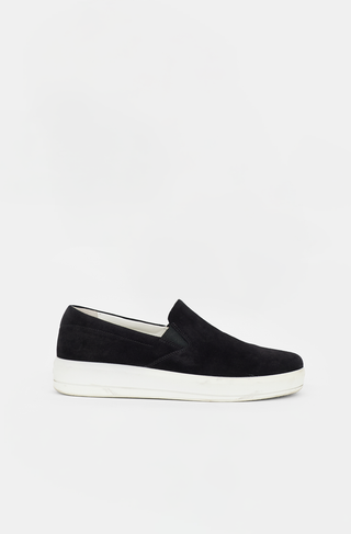Prada Suede Slip On Sneaker
