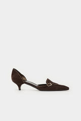 Prada Suede Square Toe  Heel