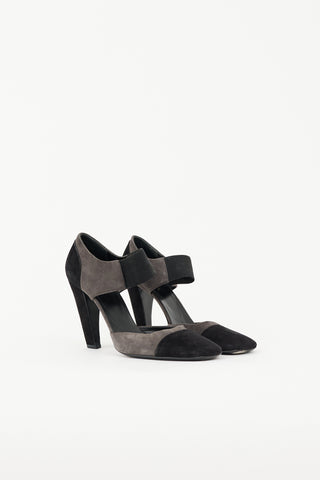 Prada Suede Colourblock Pump