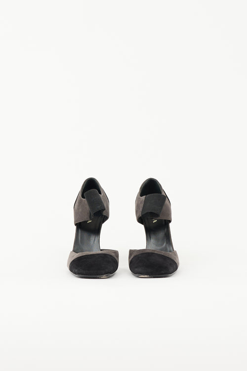 Prada Suede Colourblock Pump