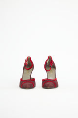 Prada Suede Velvet Trim Pump