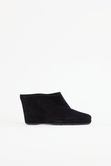 Prada Suede Wedge Mule