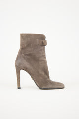Prada Suede Heeled Boot