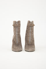Prada Suede Heeled Boot