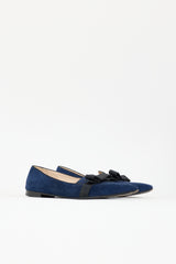 Prada Suede Bow Loafer