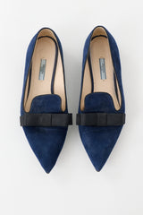 Prada Suede Bow Loafer