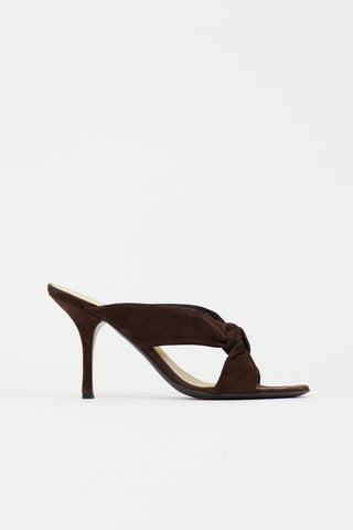 Prada Suede Knot Mule
