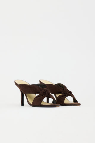 Prada Suede Knot Mule