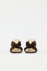 Prada Suede Knot Mule