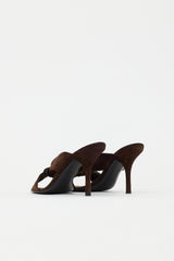 Prada Suede Knot Mule