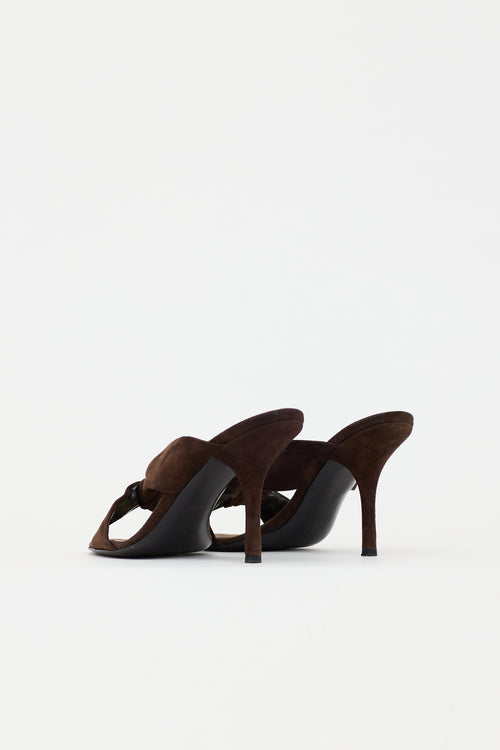 Prada Suede Knot Mule