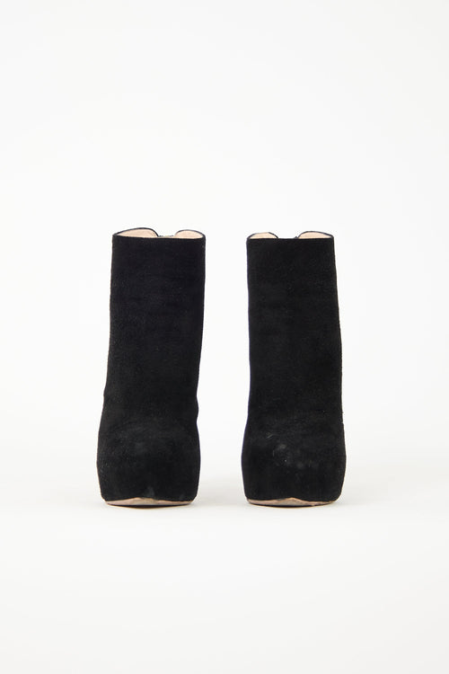 Prada Suede Platform Boot