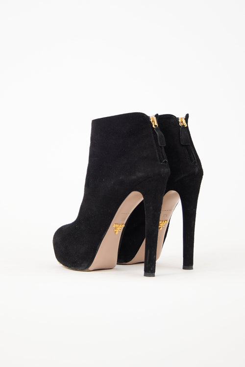 Prada Suede Platform Boot