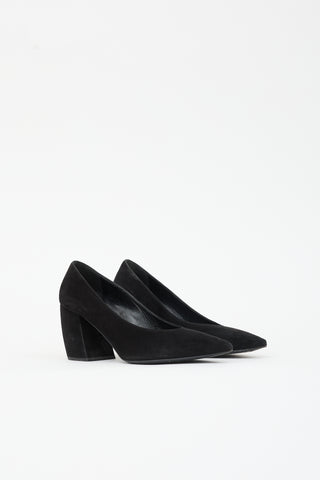 Prada Suede Pointed Toe Pump