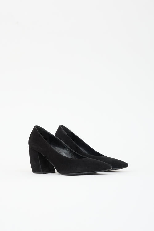 Prada Suede Pointed Toe Pump