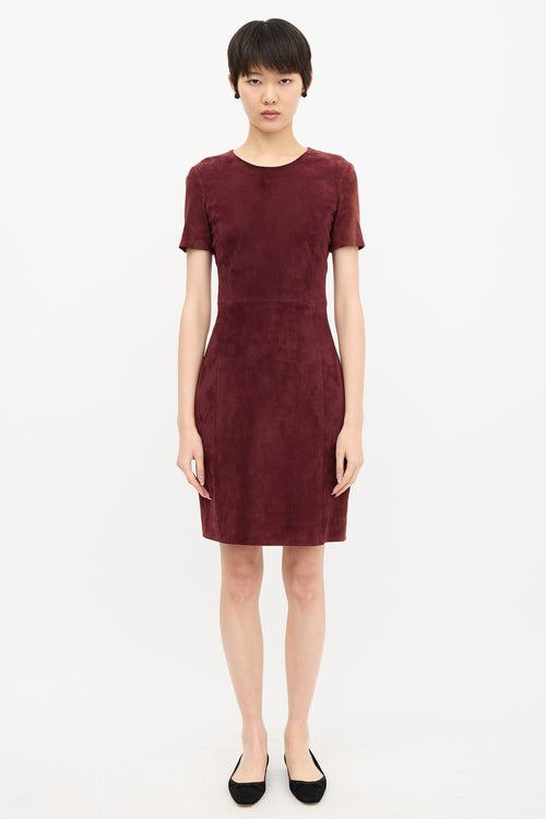 Prada Suede Sheath Dress