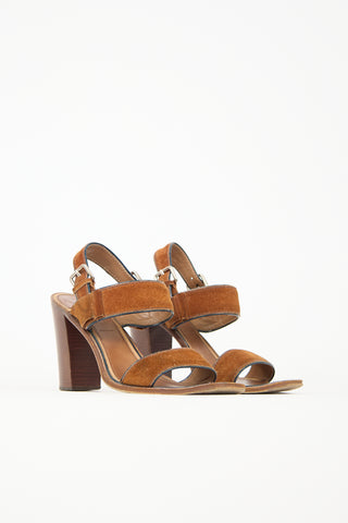 Prada Suede Slingback Sandal