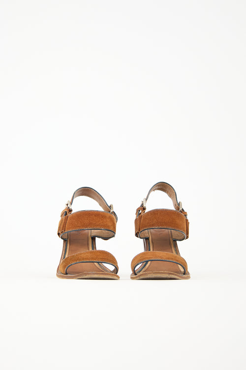 Prada Suede Slingback Sandal
