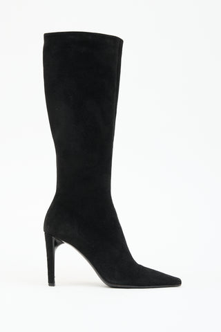 Prada Suede Zip Boot