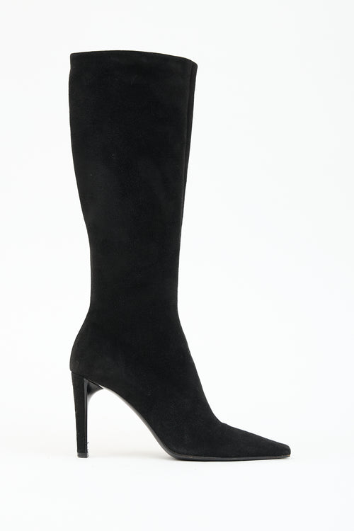 Prada Suede Zip Boot