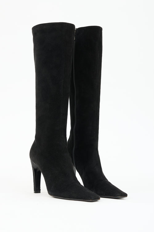 Prada Suede Zip Boot