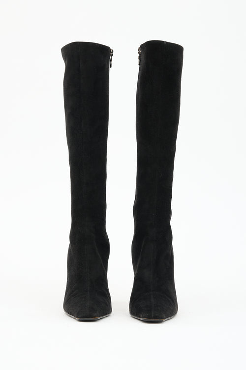 Prada Suede Zip Boot