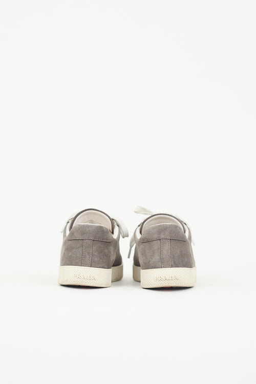 Prada Suede & Dot Rubber Sneaker