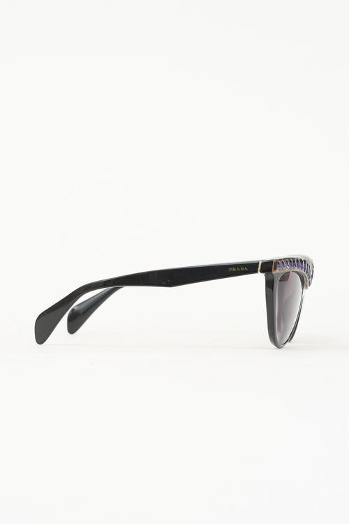Prada SPR04P Embellished Sunglasses