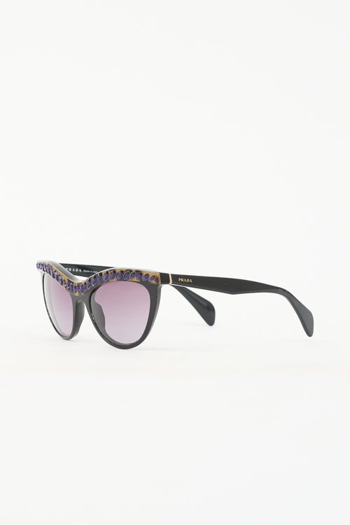 Prada SPR04P Embellished Sunglasses