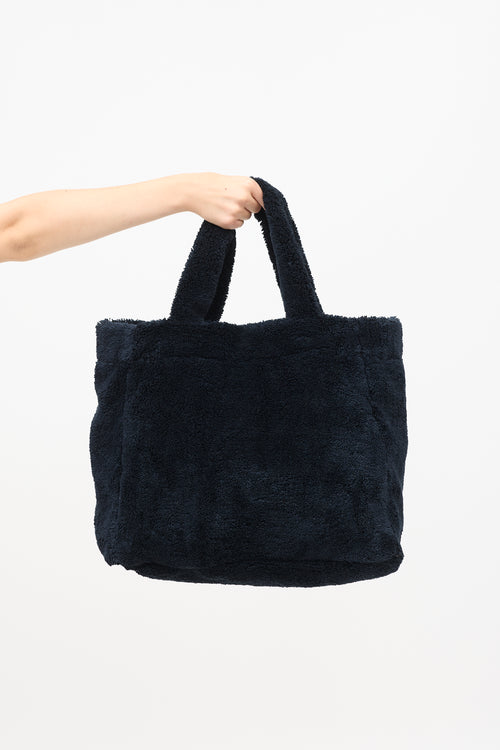 Prada Terry Logo Tote Bag