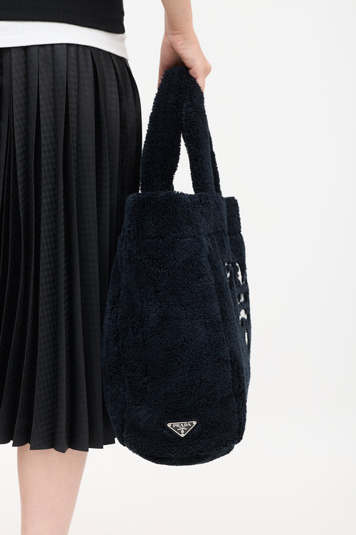 Prada Terry Logo Tote Bag