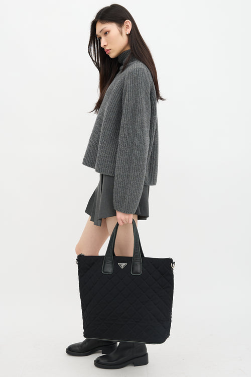 Prada Tessuto Impuntu Tote Bag