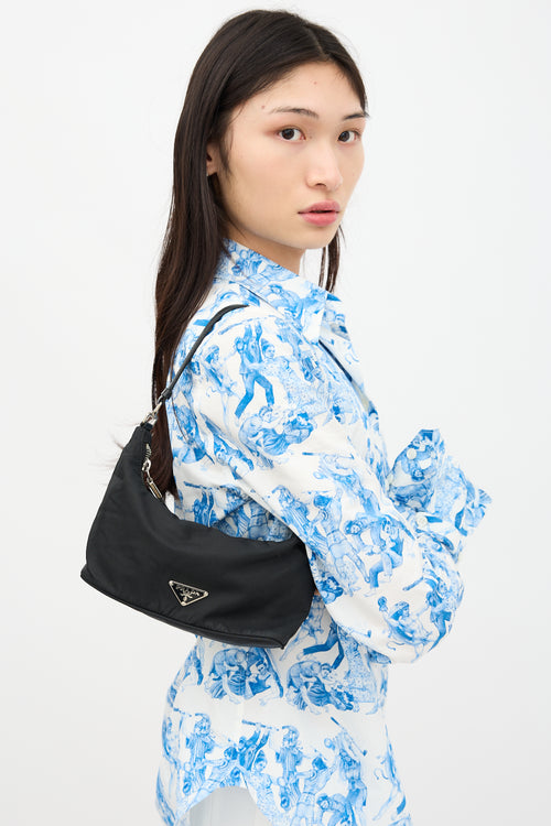Prada Tessuto Sirio Pochette Bag