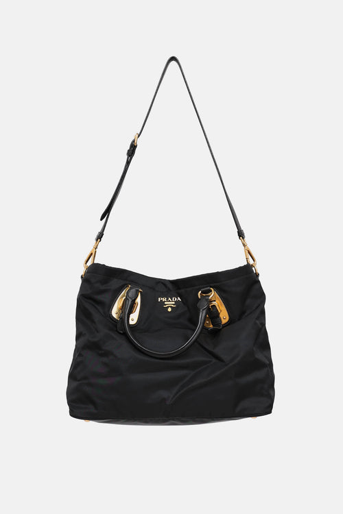 Prada Tessuto & Leather Trim Bag