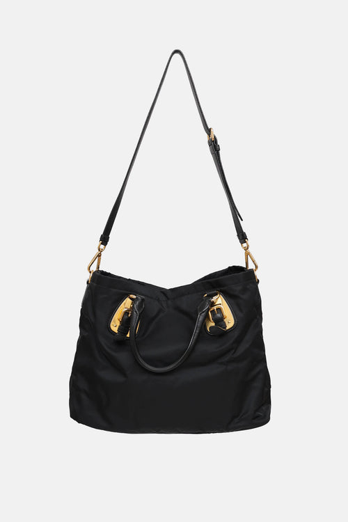 Prada Tessuto & Leather Trim Bag