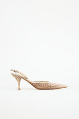 Prada Textured Slingback Pump