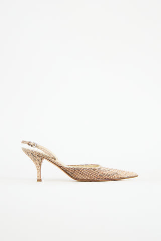 Prada Textured Slingback Pump