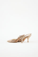 Prada Textured Slingback Pump