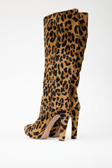 Prada Printed Hair Knee High Boot