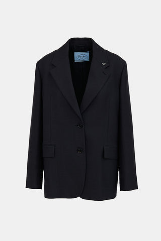 Prada Triangle Logo Blazer