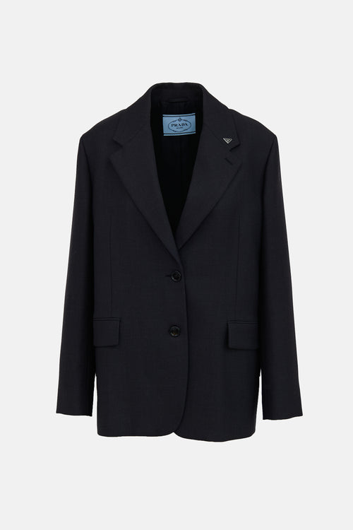 Prada Triangle Logo Blazer