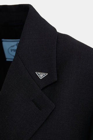 Prada Triangle Logo Blazer
