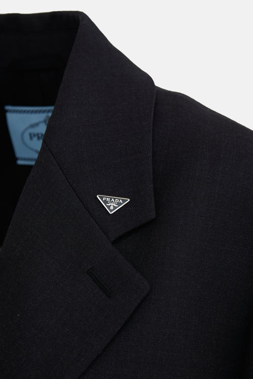 Prada Triangle Logo Blazer