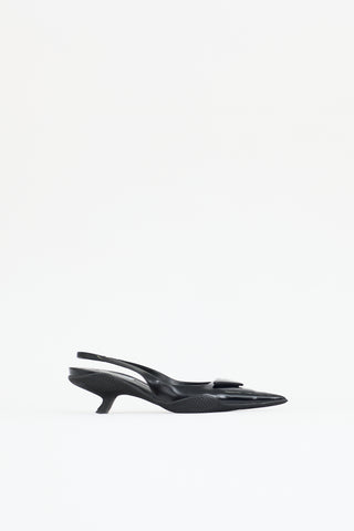 Prada Triangle Slingback Pump