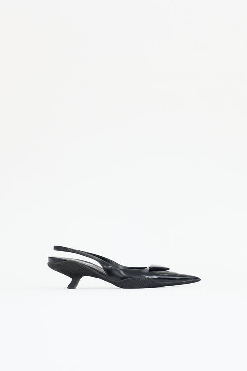 Prada Triangle Slingback Pump