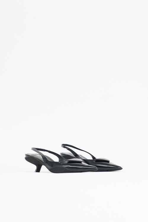 Prada Triangle Slingback Pump