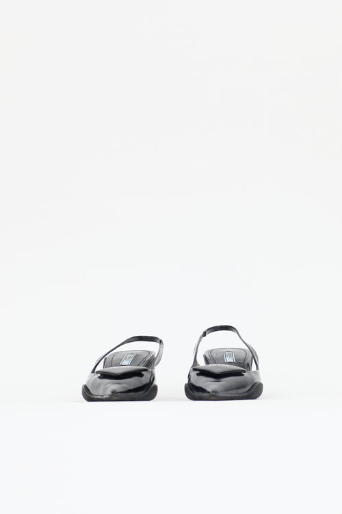 Prada Triangle Slingback Pump