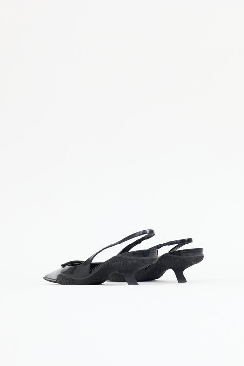 Prada Triangle Slingback Pump
